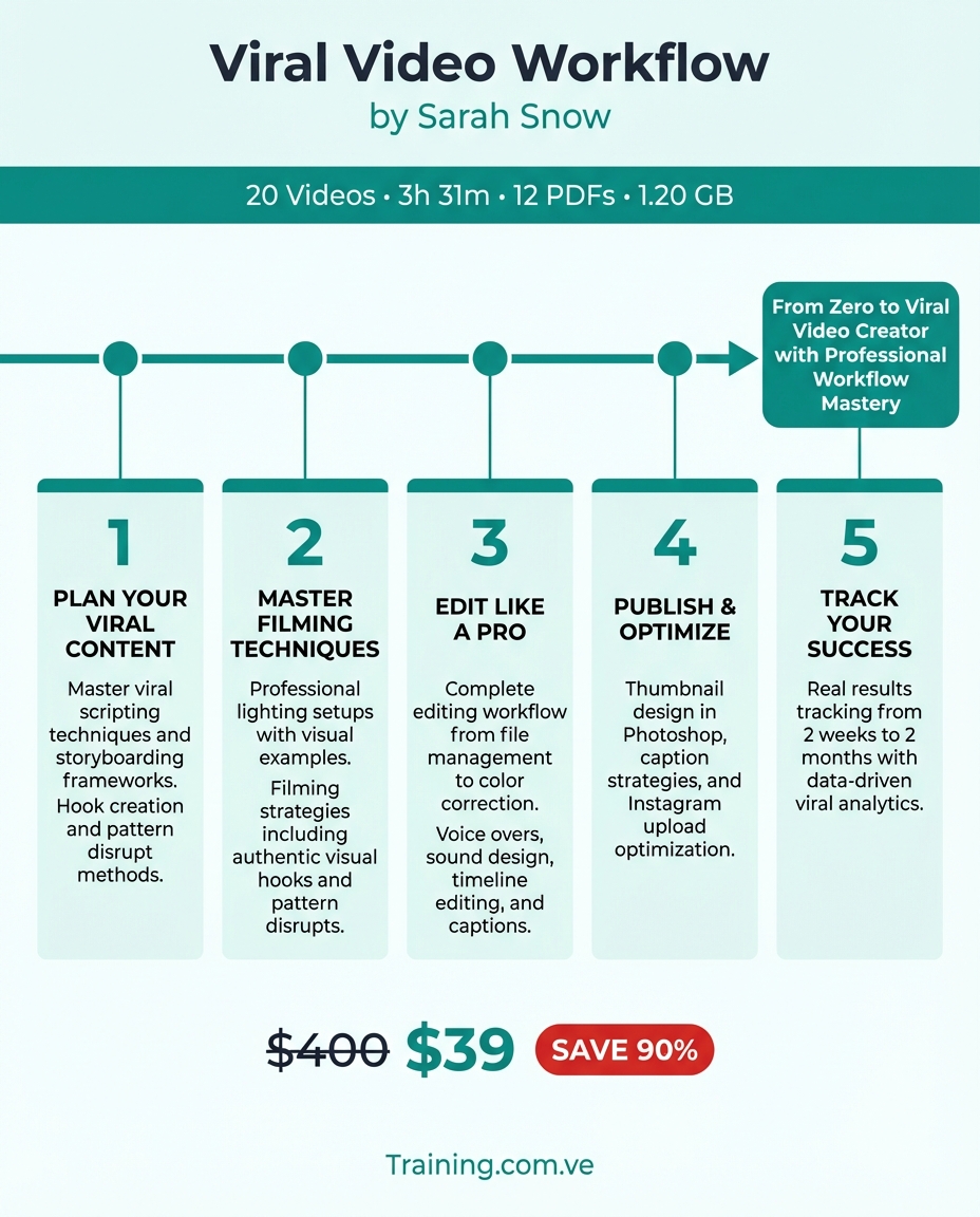 Viral Video Workflow by Sarah Snow